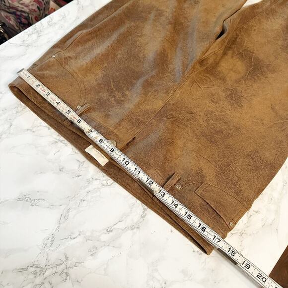 Chico’s Size 1.5 Soft Faux Suede Tan Brown Pull-on Pants Women's Size 10 - Picture 13 of 15